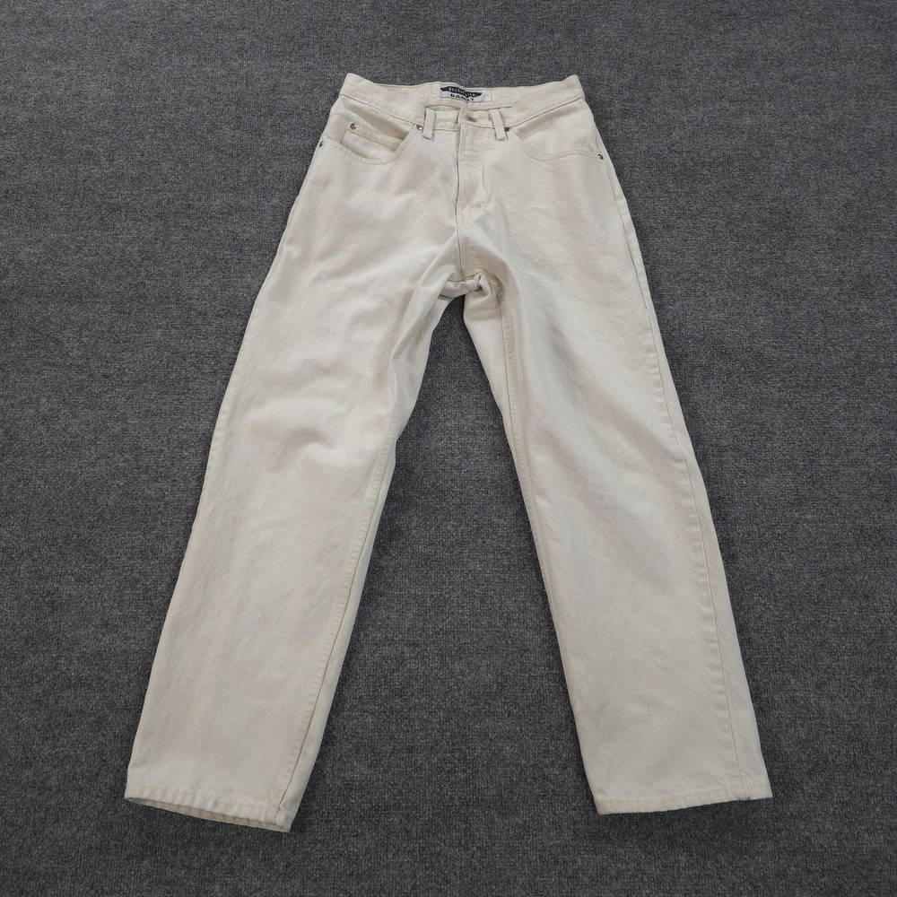 Vintage Anchor Blue Jeans‎ Mens 32x31 White Denim Baggy Skater Grunge Y2K